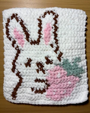 Strawberry Bunny Tapestry