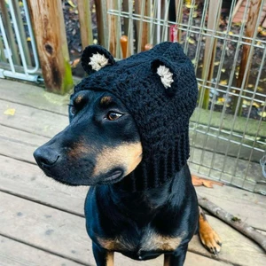 Bear Dog Cowl Snood Hoodie