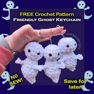 Friendly Ghost Keychain