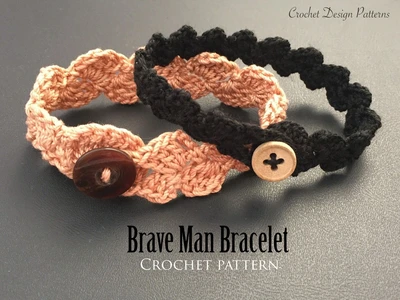Brave Man Bracelet crochet pattern