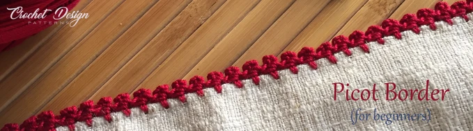 Picot border for beginners