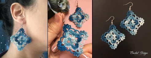 Boucles d\'oreilles au crochet Arabesque