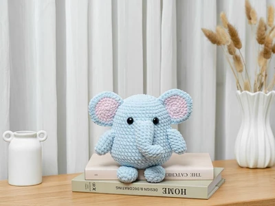 Crochet Baby  Elephant PatternSafari Animal Plushie