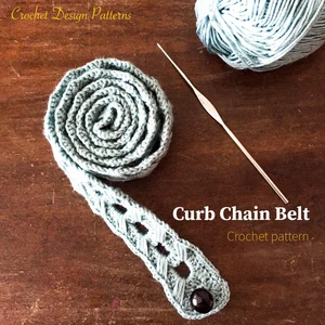 Curb Chain Belt - Pdf Crochet Pattern -