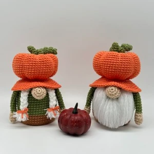 Pumpkin Hat Gnome Crochet Pattern