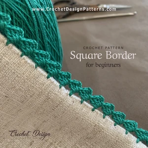 Square border for beginners Crochet Pattern