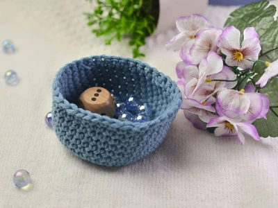 Basket 10 cm diameter crochet pattern