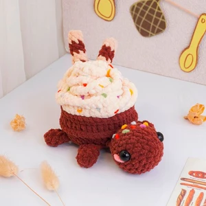 Ice Cream Cone Turtle Crochet Pattern