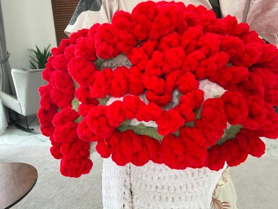 Rose bouquet blanket
