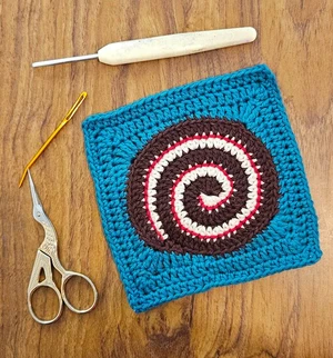 Swiss Roll granny square