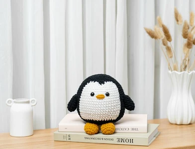 Crochet Penguin Pattern Low Sew Amigurumi Penguin Plush