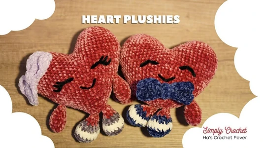 DIY Heart Plushies | Easy Crochet Amigurumi Pattern