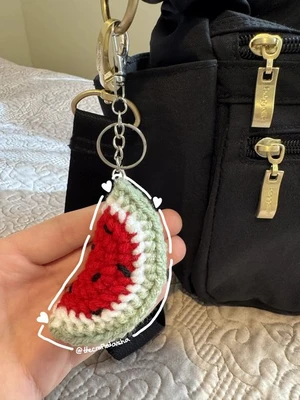 LOW SEW - Watermelon Slice Keychain