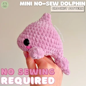 Mini No-Sew Dolphin Crochet Pattern