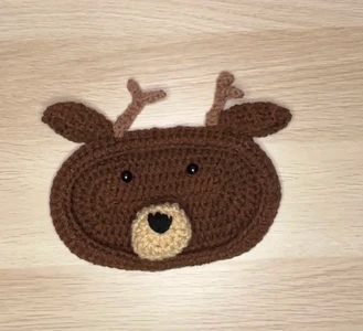 Handmade Crochet Deer Eyeglasses Holder Pattern