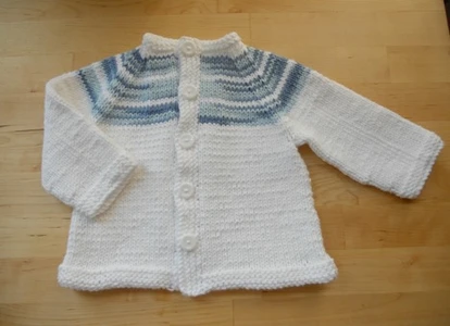 Two-tone Baby Cardigan