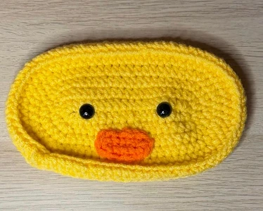 Handmade Crochet Duck Eyeglasses Holder Pattern