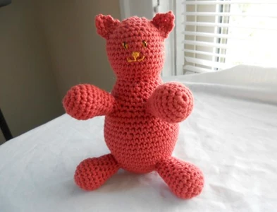 Crocheted Little Round Cat