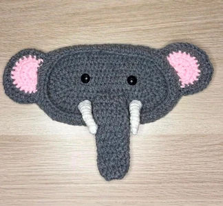 Handmade Crochet Elephant Eyeglasses Holder Pattern