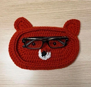 Handmade Crochet Fox Eyeglasses Holder Pattern
