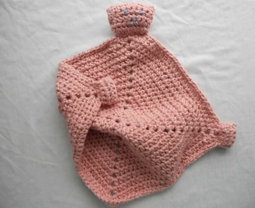 Crocheted Baby Blanket Toy