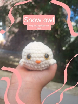 No Sew Snow Owl