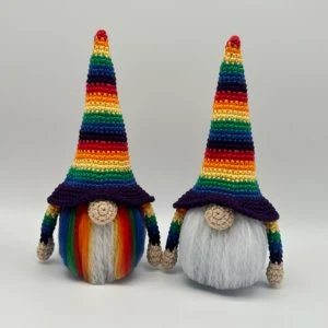 Rainbow Pride Gnome Crochet Pattern
