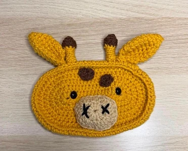 Handmade Crochet Giraffe Eyeglasses Holder Pattern