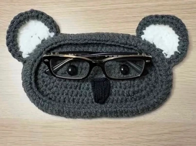 Handmade Crochet Koala Eyeglasses Holder Pattern