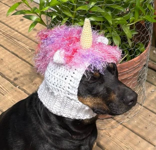 Unicorn Dog Cowl Snood Hoodie