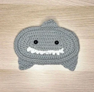 Handmade Crochet Shark Eyeglasses Holder Pattern