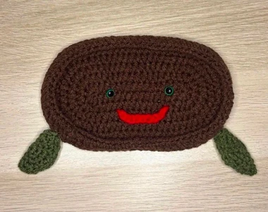 Handmade Crochet Turtle Eyeglasses Holder Pattern