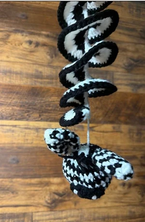 Handmade Crochet Zebra Wind Spinner Pattern