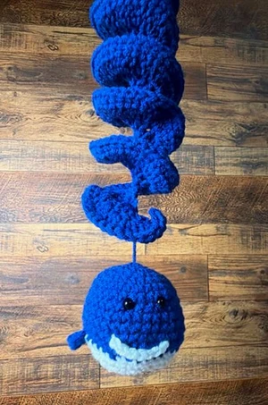 Handmade Crochet Whale Wind Spinner Pattern