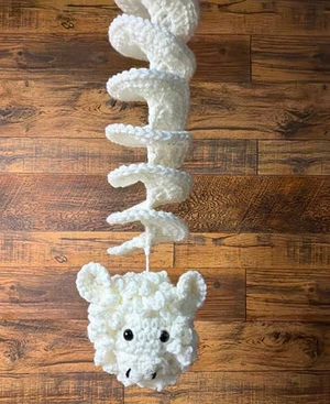 Handmade Crochet Sheep Wind Spinner Pattern