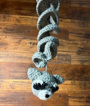 Handmade Crochet Raccoon Wind Spinner Pattern