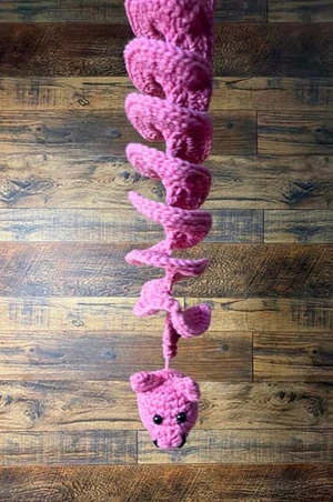 Handmade Crochet Pig Wind Spinner Pattern