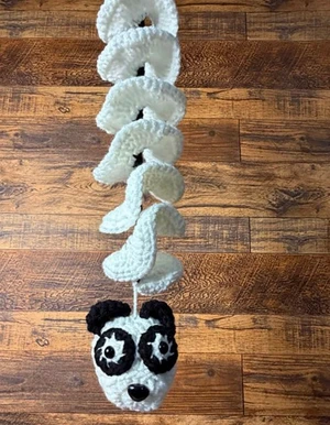 Handmade Crochet Panda Wind Spinner Pattern