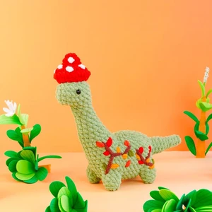 Mushroom Dinosaur Crochet Pattern