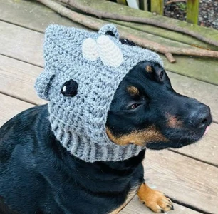 Rhinoceros Dog Cowl Snood Hoodie