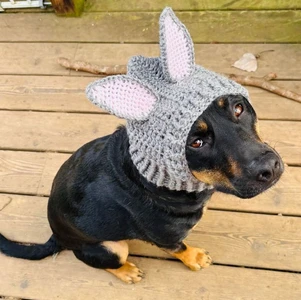 Bunny Rabbit Dog Cowl Snood Hoodie