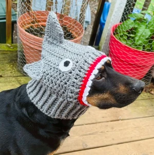 Shark Dog Cowl Snood Hoodie