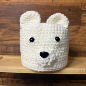 Handmade Crochet Bear Toilet Roll Cover Pattern