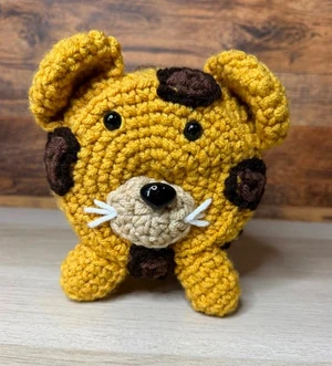 Handmade Crochet Jaguar Toilet Roll Cover Pattern