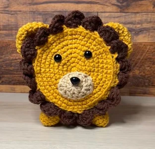 Handmade Crochet Lion Toilet Roll Cover Pattern