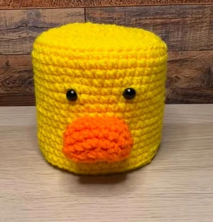 Handmade Crochet Duck Toilet Roll Cover Pattern