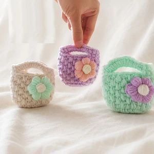 Crochet Mini Bag Keychain Pattern + Video