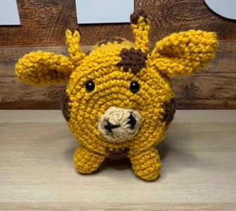 Handmade Crochet Giraffe Toilet Roll Cover Pattern