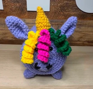 Handmade Crochet Unicorn Toilet Roll Cover Pattern
