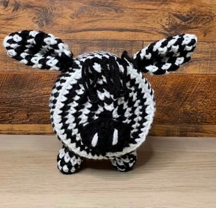 Handmade Crochet Zebra Toilet Roll Cover Pattern